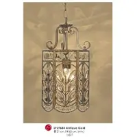 Casa Padrino Oriental Designer Suspension avec décoration en cristal or antique ModP4 Lampe de la maison - Plafonnier Suspension Baroque