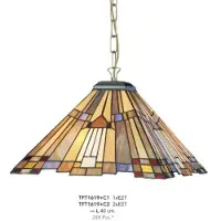 Casa Padrino Tiffany Suspension diamètre 40cm 1-flamme ModH1 - Lampe Lampe de plafond