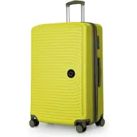 Hauptstadtkoffer - Mitte - Grande valise Trolley valise à coque dure TSA XXL extension, bagages Hardcase Luggage 77cm, 127 litres,Lemon
