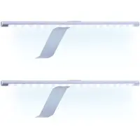 Kalb Material für Möbel kalb | Lampe LED pour armoire, éclairage d'armoire et d'étagères, lot de 2, blanc lumière du jour, avec interrupteur à pied