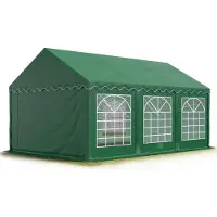 Sonstiges TOOLPORT 3x6 m Tente de réception / Barnum vert foncé toile de haute qualité PVC 700 N