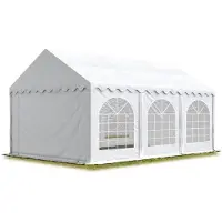 Sonstiges TOOLPORT Tente Barnum de Réception 4x6 m Bâches PVC 750 N blanc Cadre de Sol Jardin
