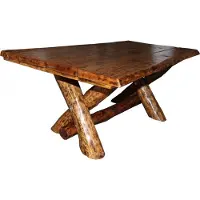 Casa Padrino Table de salle à manger en chêne rustique 200 x 115 cm - Massif et lourd de - Table d'auberge Table de salle à manger Chevalier - Meubles de restaurant