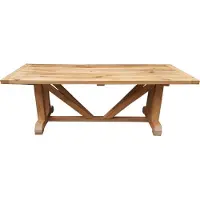 Casa Padrino Luxe Table de salle à manger en bois massif Chêne massif 240cm Impérial - Finition lourde
