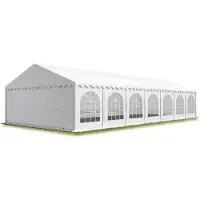 TOOLPORT 6x14 m tente de réception, PVC 750, H. 2 m, blanc