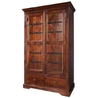 MASSIVMOEBEL24.DE MASSIVMOEBEL24 | Armoire 108x64 Acacia laqué Nougat OXFORD #509