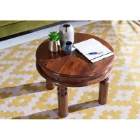 MASSIVMOEBEL24.DE MASSIVMOEBEL24 | Table basse 60x60 Acacia laqué Nougat OXFORD #329