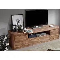 MASSIVMOEBEL24.DE MASSIVMOEBEL24 | Meuble TV 200x45 Palissandre teinté Smoked cherry TORONTO #151