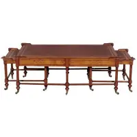 Casa Padrino Luxe Table basse de salon Marron clair / Marron 133 x 81 x H. 50 cm - Qualité de luxe