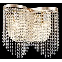 Casa Padrino Applique murale en cristal baroque or 40,5 x H 35 cm style antique - Applique murale éclairage
