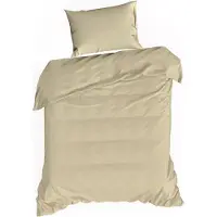 Eurofirany Parure de lit NOVA3 beige 140x200 cm 2 PIECES : avec 1x taie d'oreiller 70x80 cm