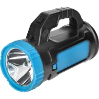 ORNO Lampe torche LED SMD 3W + COB 3W, ORNO, noir/bleu, 173 x 85 x 120 mm, batterie 1200 mAh
