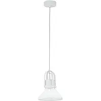 Casa Padrino Luxe Lampe à suspension / Suspension Blanc Ø 18,5 x H. 23 cm - Luminaires & Lustres