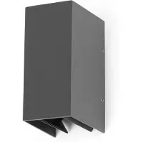 Faro Applique murale extérieure LED BLIND 2x3W 3000K IP54 gris foncé