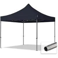 TOOLPORT 3x3 m Tonnelle pliante Acier, PES 750, noir