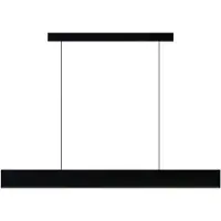 Kalb Material für Möbel kalb | BLADE : Plafonnier LED, éclairage d'intérieur, très fin (8 mm), hauteur réglable, noir