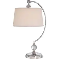 QUOIZEL Lampe de table, verre, métal, H 62,2 cm