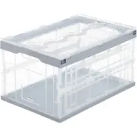 Relaxdays 10022589_111 Klappbox transparent