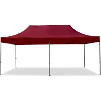 TOOLPORT 3x6 m Tonnelle pliante Acier, PES 750, rouge