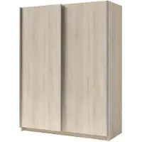 Meublorama Armoire GOZU 181 cm avec 2 portes coulissantes – Chêne sonoma