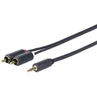 VivoLink PROMJRCA12 câble audio 12 m 3,5mm 2 x RCA Noir