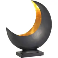 Casa Padrino Lampe de table design gris anthracite / laiton 48 x H. 53 cm - Lampe de table moderne avec socle en granit - Lampe de salon