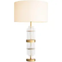 Casa Padrino Lampe de table de luxe laiton antique / blanc Ø 45 x H. 78 cm - Lampe de bureau avec abat-jour rond - Lampes de table de luxe - Lampes de bureau de luxe