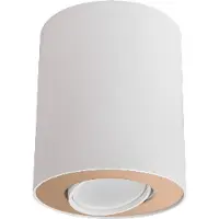 Lyora Ensemble de spots blanc et doré 1xGU10x10W en métal, dimensions : 12x10x10 cm, IP20, Lighting
