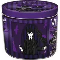 Pyramid Gift Set 2 En 1 Mercredi Nightshades & Ravens - Tasse, Sous-verre Et Boîte En Fer-Blanc