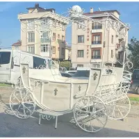 Casa Padrino Carrosse baroque décoratif blanc -- modèle lourd - Jardin