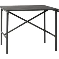 Hubsch Table d'extérieur métal - noir 90x90xh76cm