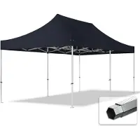 TOOLPORT 3x6 m Tonnelle pliante Alu, PVC 850, noir