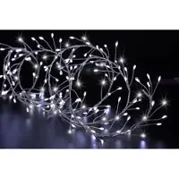 LIGHTS Guirlande Lumineuse Boa 5 Mètres 400 Microled Blanc Froid 8 Jeux De Lumière