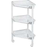 PLAST TEAM Vertriebs GmbH plast team12520800 plast team Trolley de rangement, avec 3 paniers, blanc
