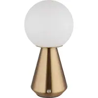 Globo Lampe de table LED, cuivre, tactile, intensité lumineuse variable, H 23,5 cm