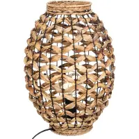 Atmosphera Lampe de table SAND avec abat-jour en jacinthe, hauteur 40 cm