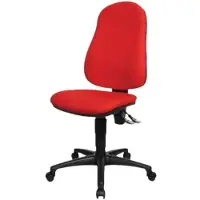Topstar Chaise de bureau Point 60, 8160G21 Tissu rouge, piétement noir