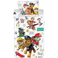 Paw Patrol Grid Ensemble de literie pour enfants, préscolaire 100×140cm, 40×45 cm