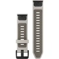 Garmin bracelet de remplacement QuickFit 20mm silicone gris brouillard/gris sable
