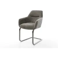 DELIFE Cantilever Pejo-Flex bouclé doux couleur boue pied cantilever plat grafiete resorts ensachés