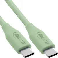 InLine Câble USB 2.0, USB-C Câble de charge rapide 100W, Matcha Latte/vert 2m