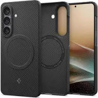 Spigen - Air Skin Aramid MagFit (ACS11059) - Samsung Galaxy S26 - Black (Samsung Galaxy S26), Coque pour téléphone portable, Noir