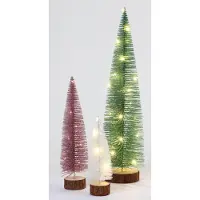 BURI Noël Arbre de décoration H=50cm 25LED Arbre de Noël Avent Décoration habiter TOP