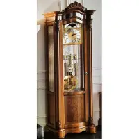 Casa Padrino Luxus Barock Standuhr Braun - Somptueuse pendule en bois massif de style baroque - Meubles de salon et d'hôtel baroques - Qualité de luxe - Italy