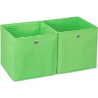 Relaxdays Lot de 2 boîtes de rangement (30 cm, 9 l, 2x)
