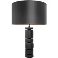 Casa Padrino Lampe de table design noir mat 60,5 x H. 90 cm - Hôtel Restaurant Meubles