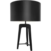 Casa Padrino Lampe de table design noir mat 60,5 x H. 91 cm - Hôtel Restaurant Meubles