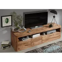 MASSIVMOEBEL24.DE MASSIVMOEBEL24 | Meuble TV 190x50 Palissandre teinté Smoked cherry TORONTO #147