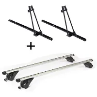 VDP 2x porte-vélos ORION + barres de toit/rails KING2 compatibles avec Ford Galaxy III (5 portes) à partir de 15 ans