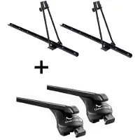 VDP 2xPorte-vélos ORION + porte-rail Quick acier L compatible avec Audi A6 break (C6) (C7) 2005-2011